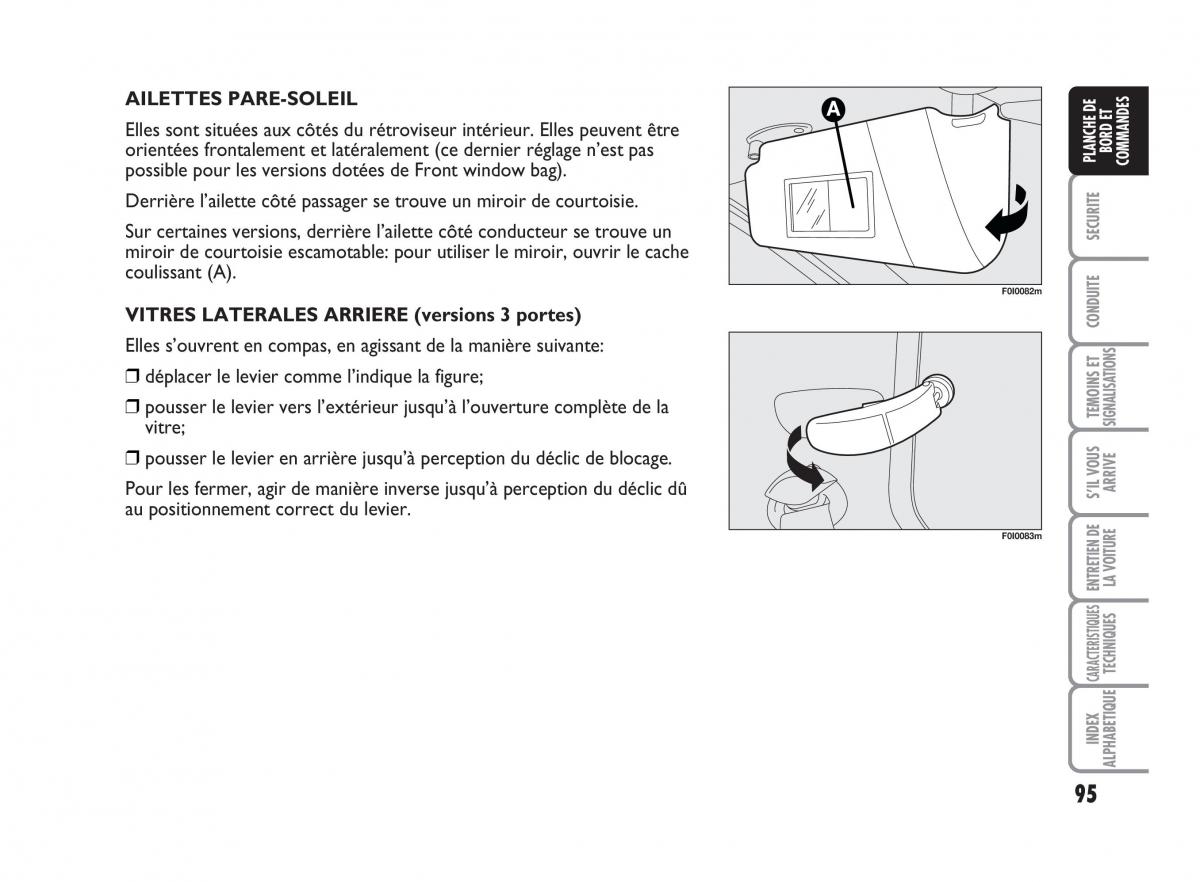 Fiat Punto Classic manuel du proprietaire / page 96