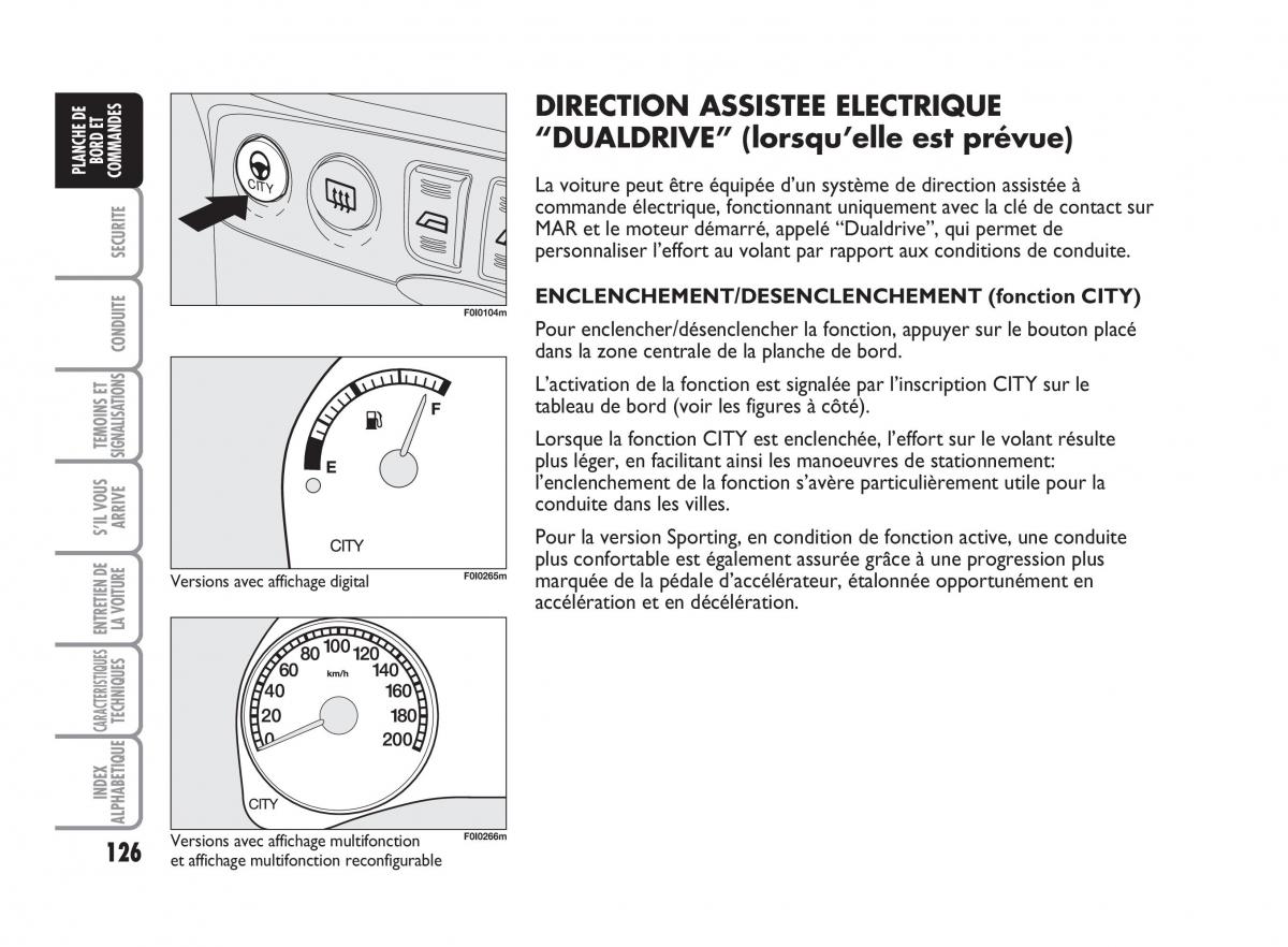 Fiat Punto Classic manuel du proprietaire / page 127