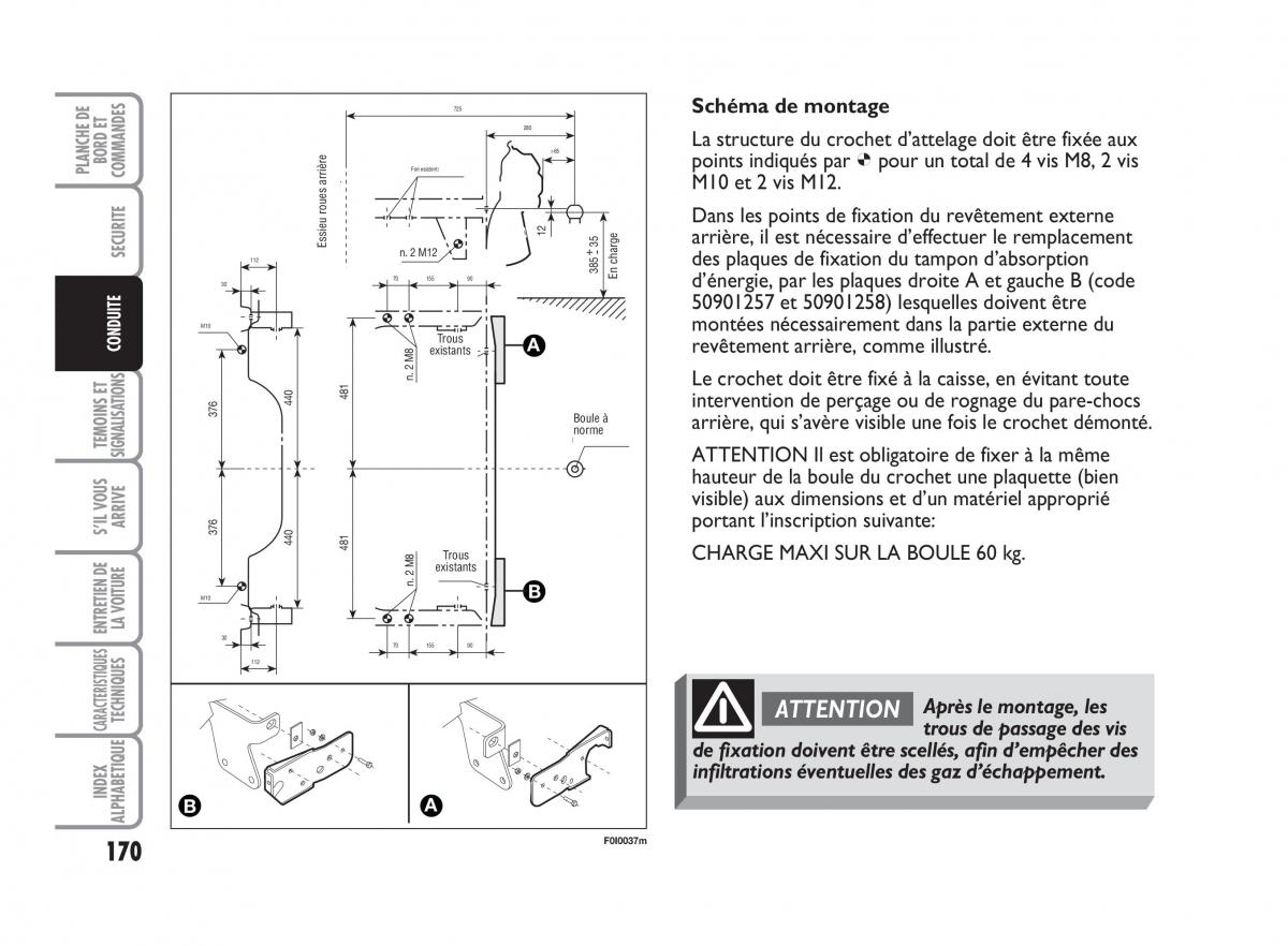 Fiat Punto Classic manuel du proprietaire / page 171