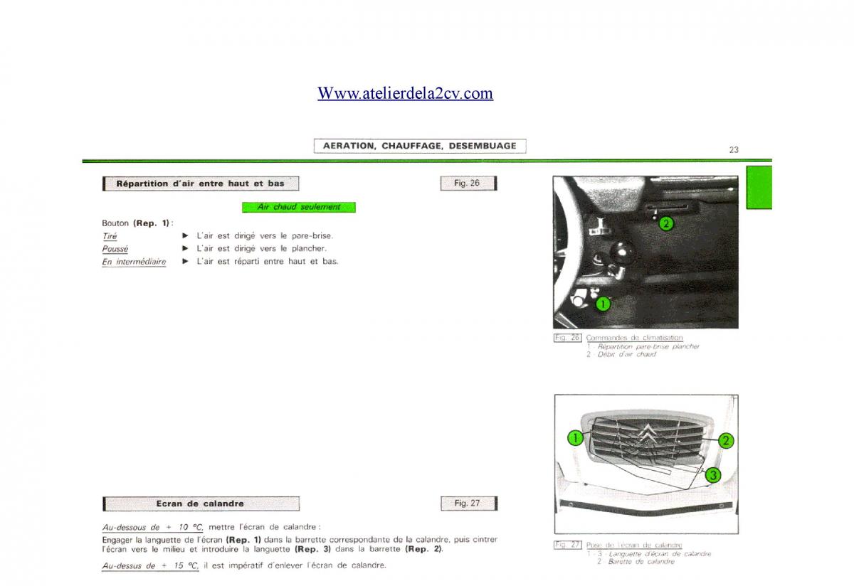 Citroen 2CV manuel du proprietaire / page 23