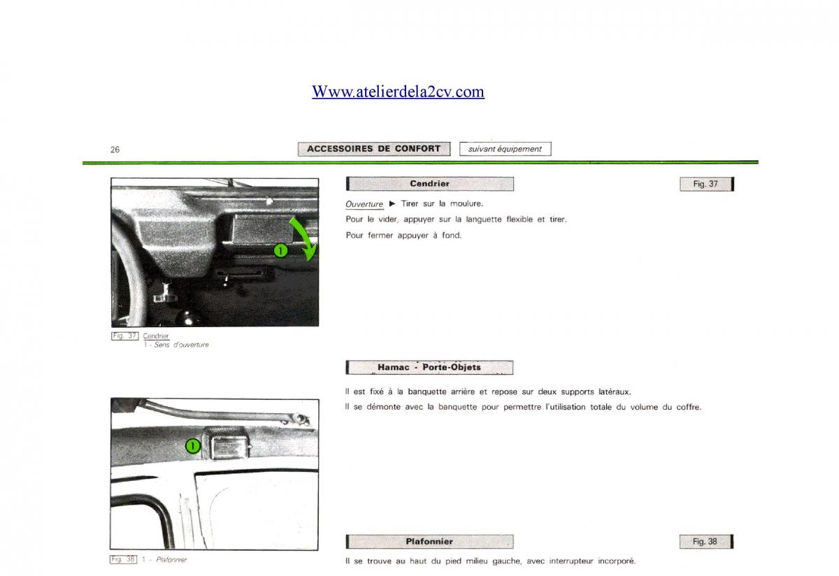 Citroen 2CV manuel du proprietaire / page 26