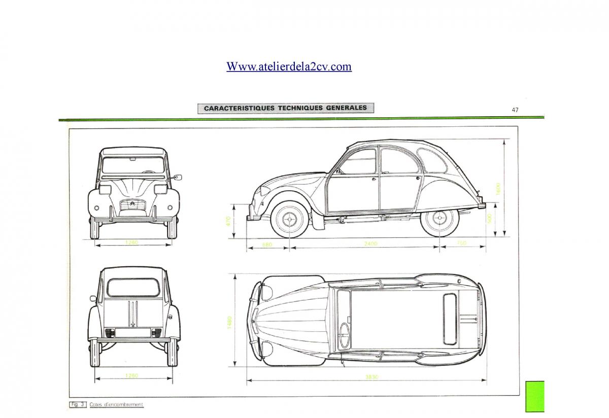 Citroen 2CV manuel du proprietaire / page 47