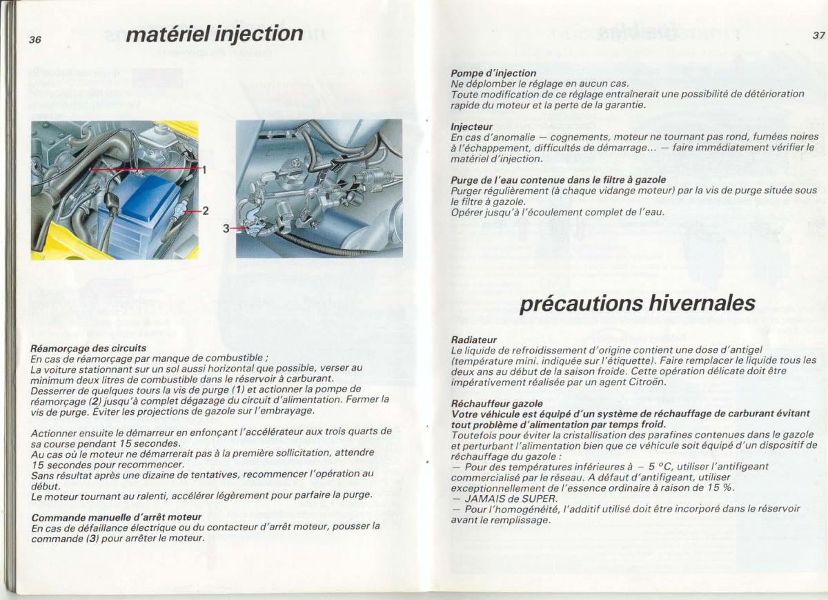 Citroen AX manuel du proprietaire / page 20