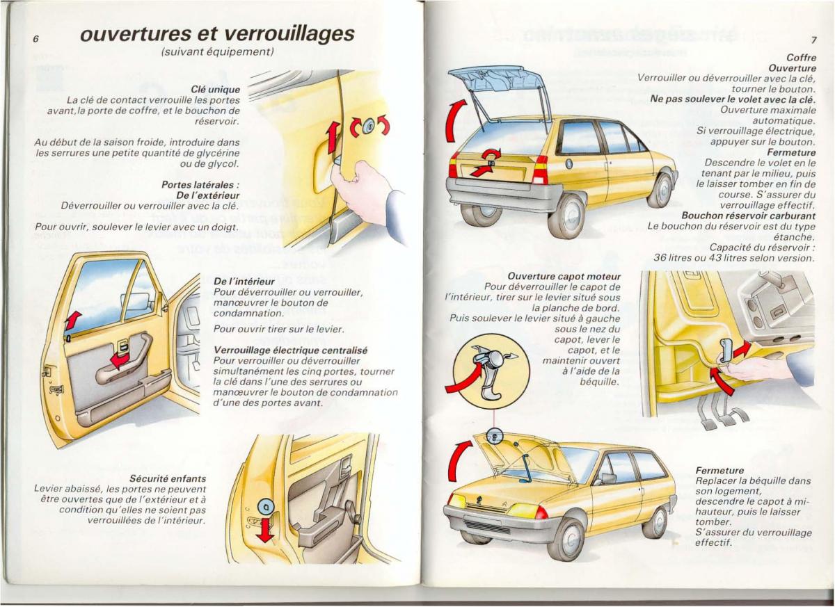 Citroen AX manuel du proprietaire / page 5