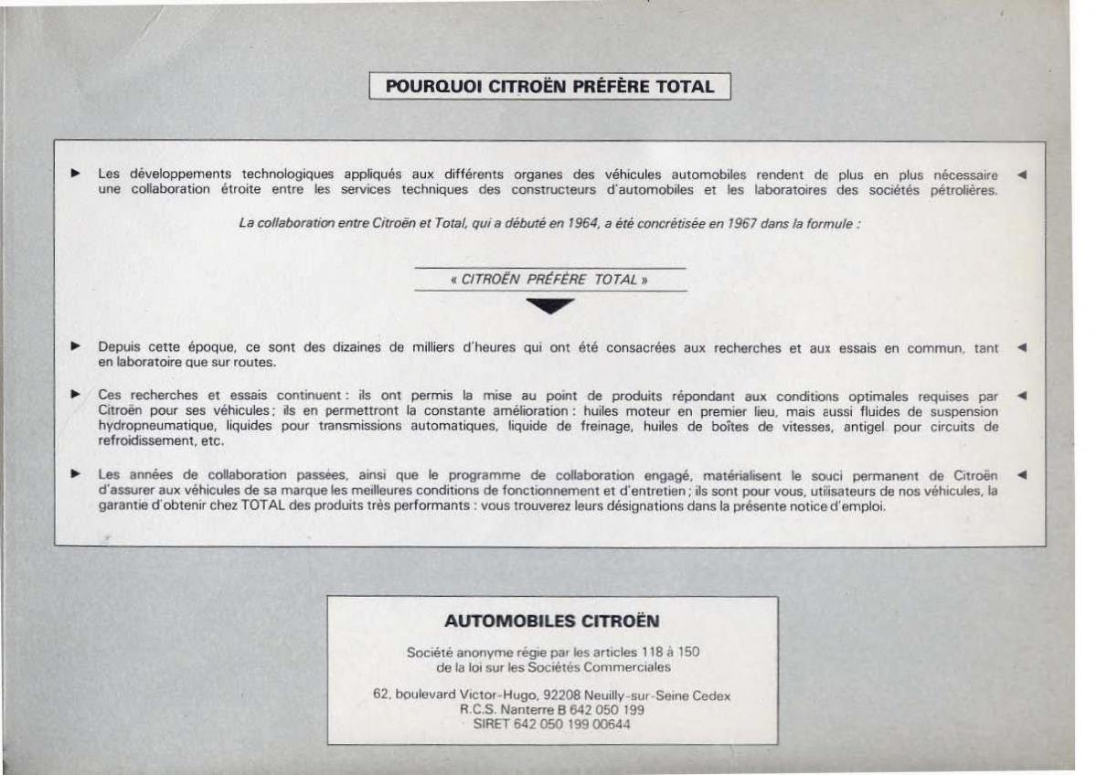 Citroen BX manuel du proprietaire / page 62