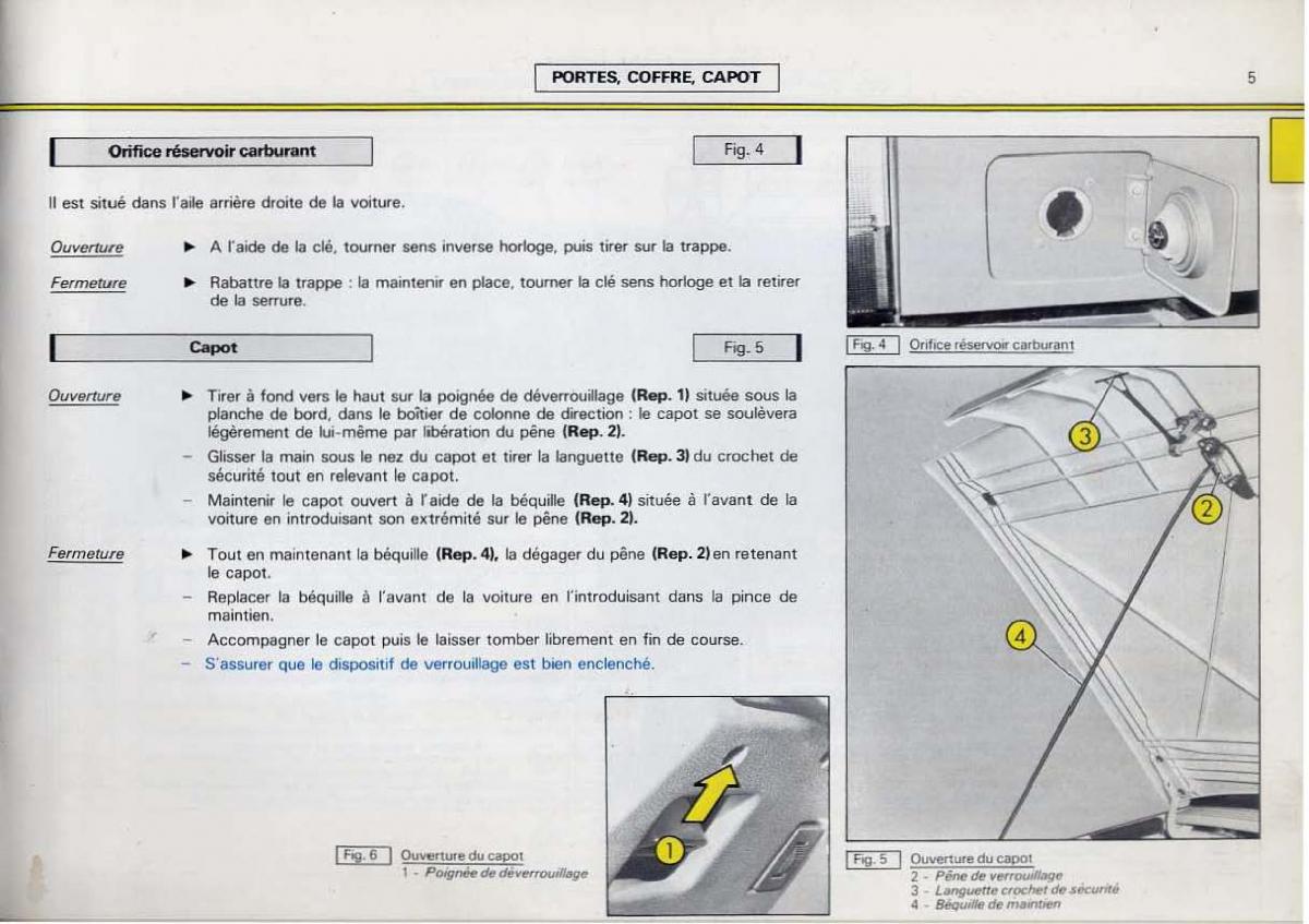 Citroen BX manuel du proprietaire / page 7