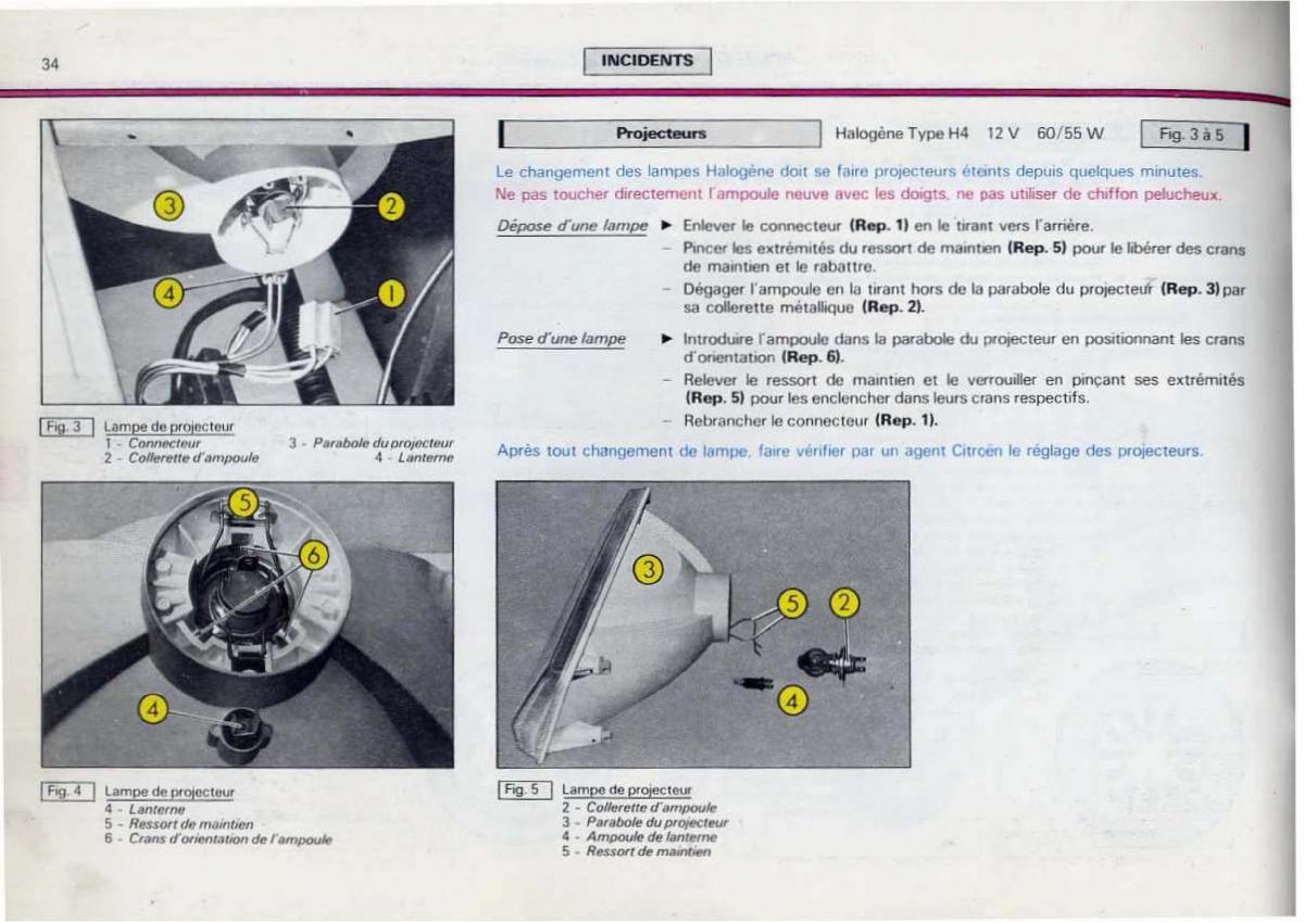 Citroen BX manuel du proprietaire / page 36