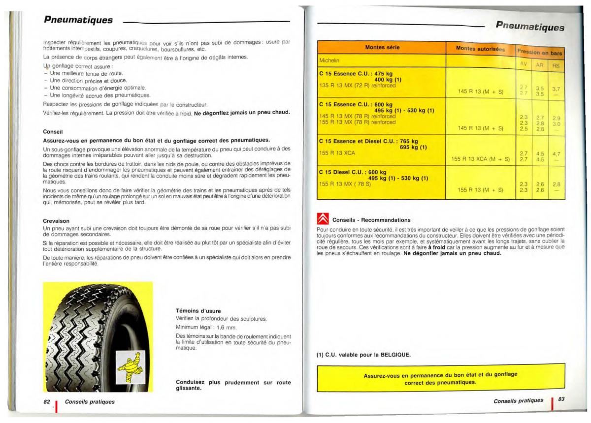 Citroen C15 manuel du proprietaire / page 43