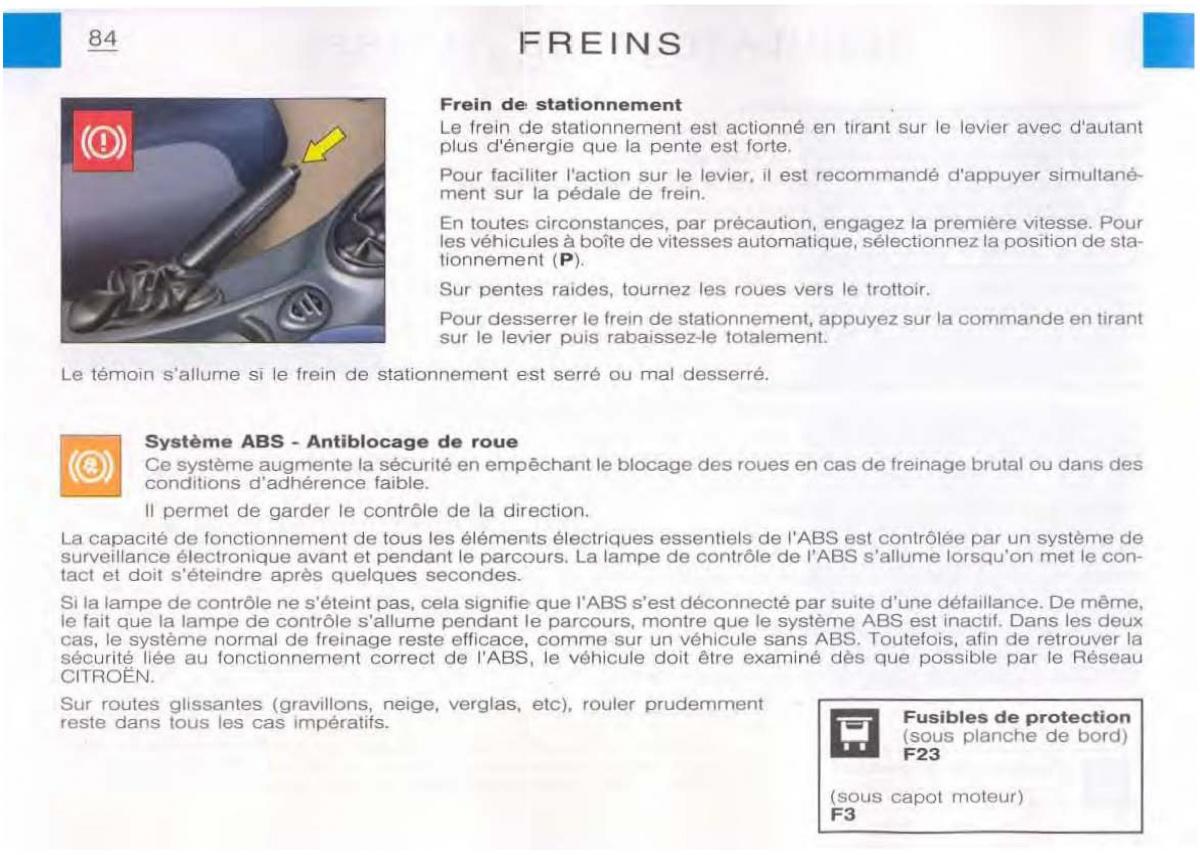 Citroen C5 FL I 1 manuel du proprietaire / page 86