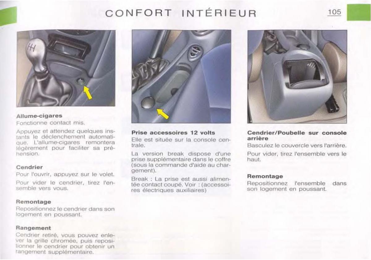 Citroen C5 FL I 1 manuel du proprietaire / page 107