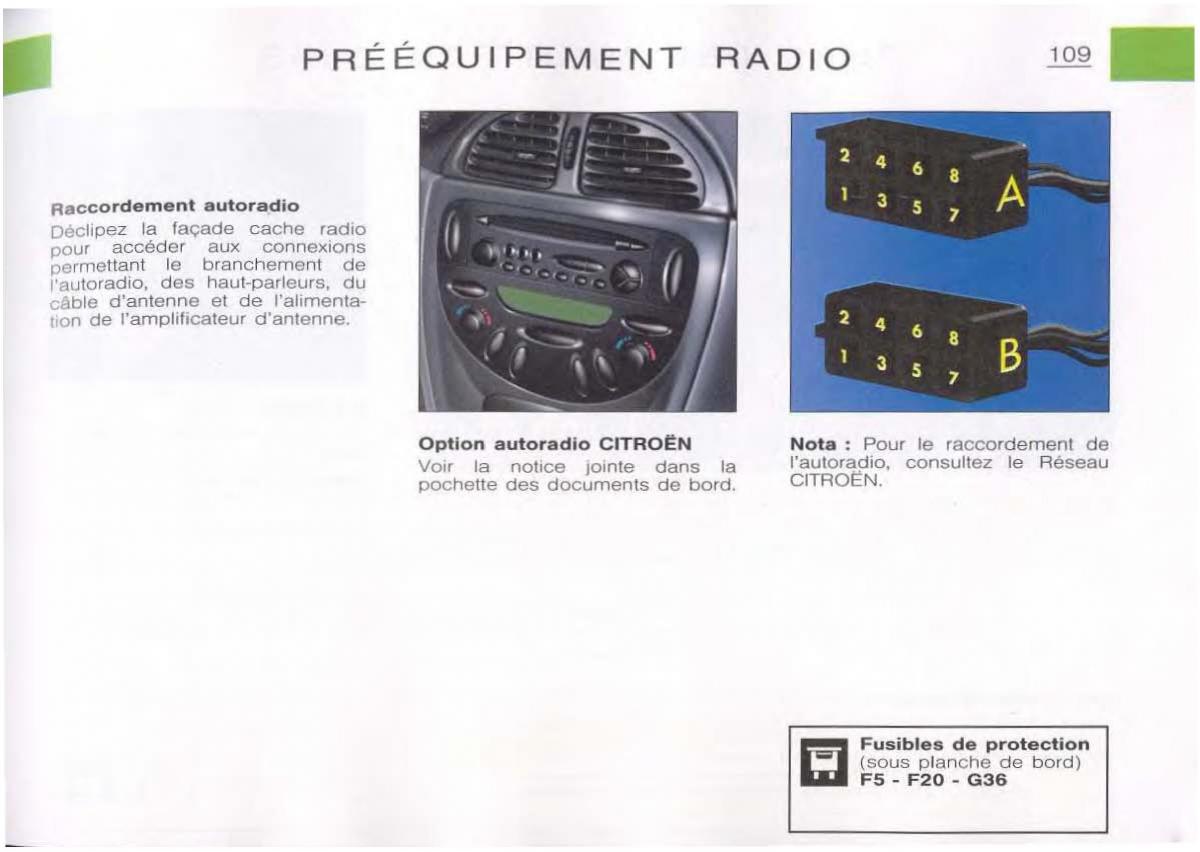 Citroen C5 FL I 1 manuel du proprietaire / page 111