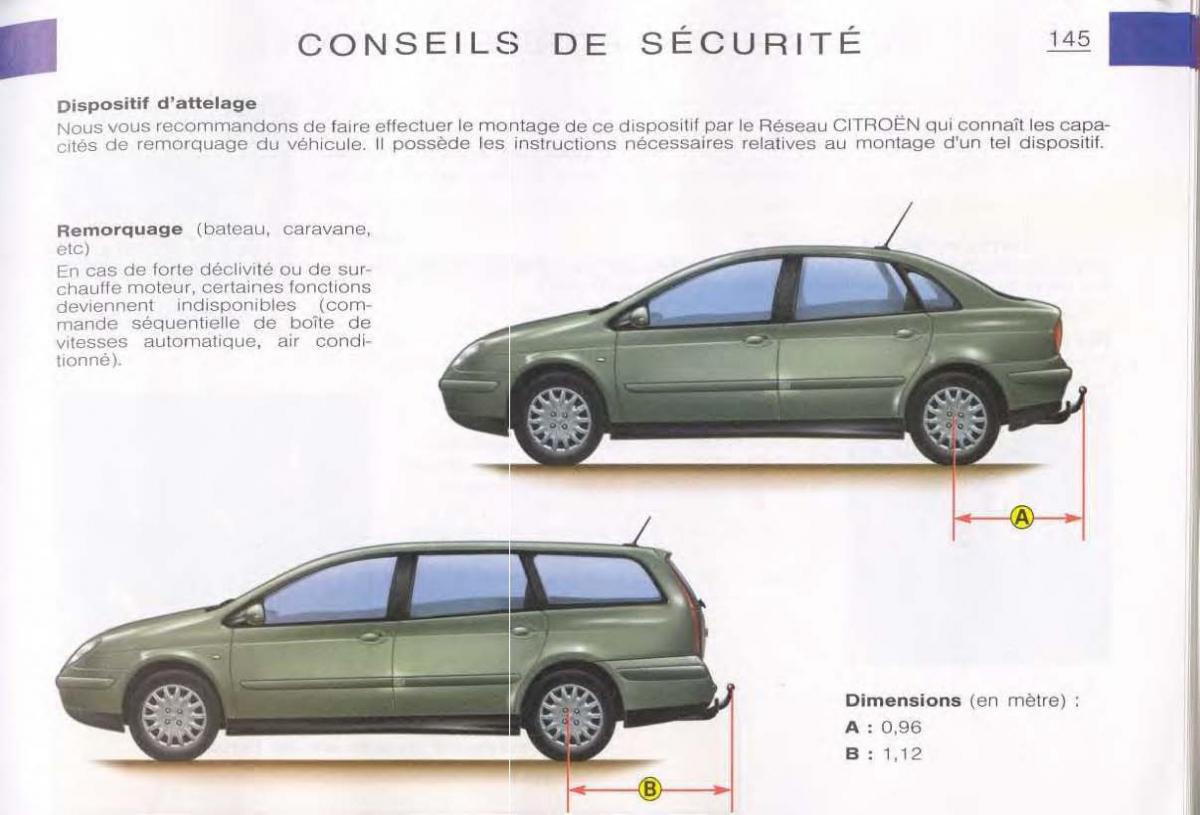 Citroen C5 FL I 1 manuel du proprietaire / page 147