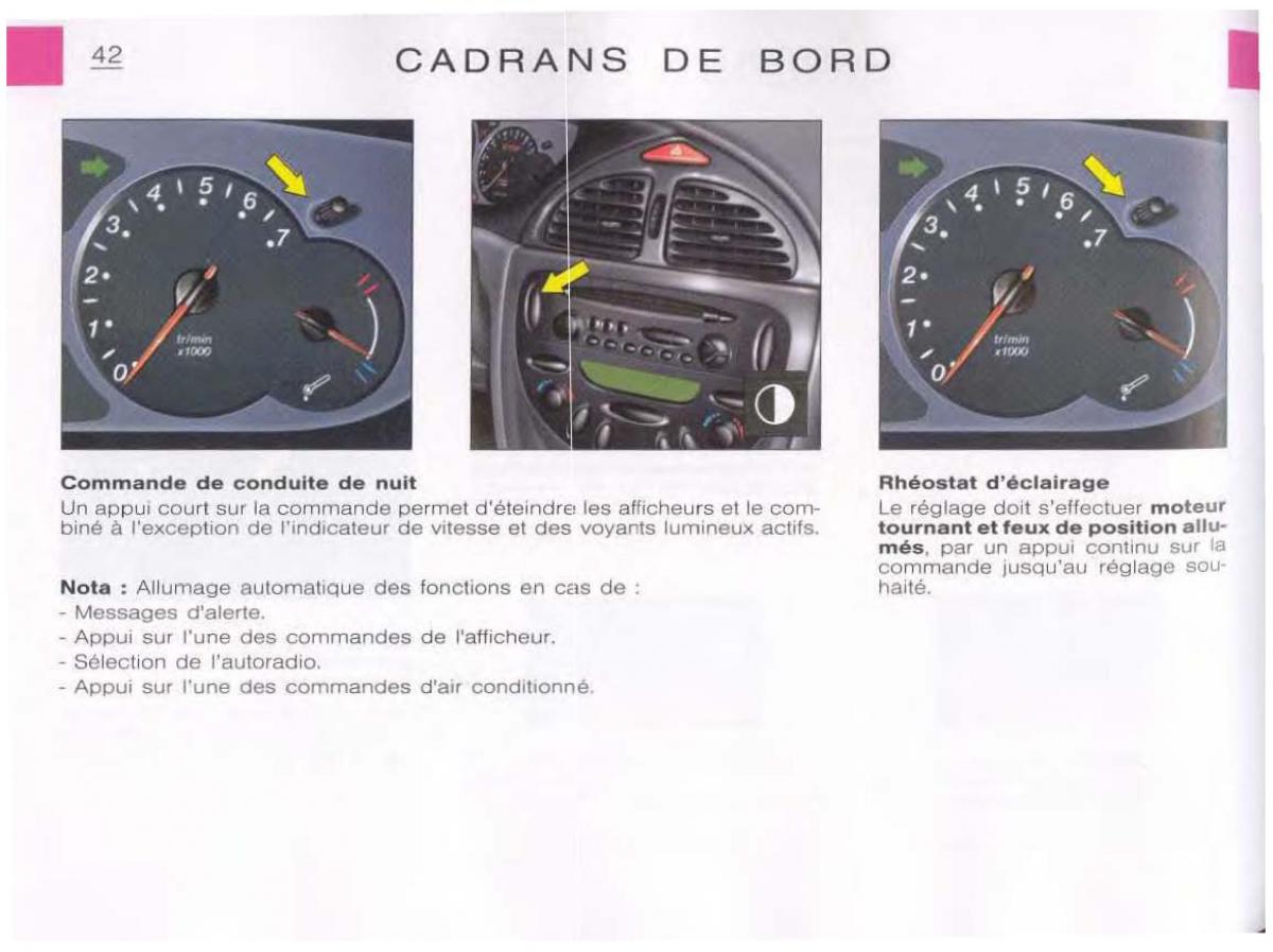 Citroen C5 FL I 1 manuel du proprietaire / page 44