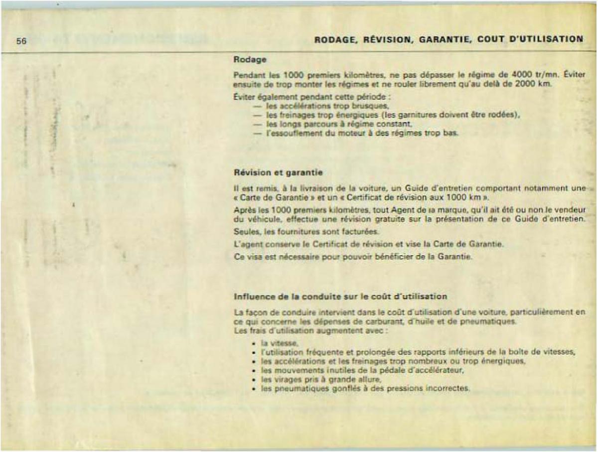 Citroen DS 21 manuel du proprietaire / page 58