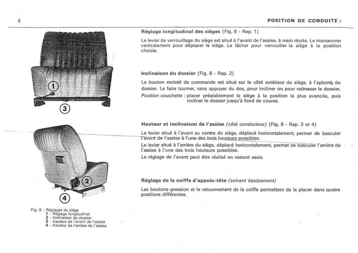 Citroen DS 23 manuel du proprietaire / page 10