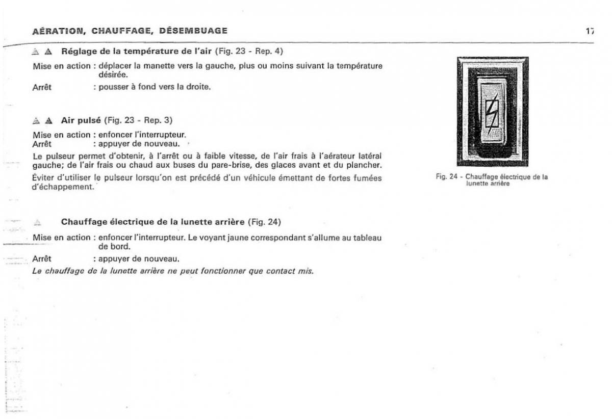 Citroen DS 23 manuel du proprietaire / page 19