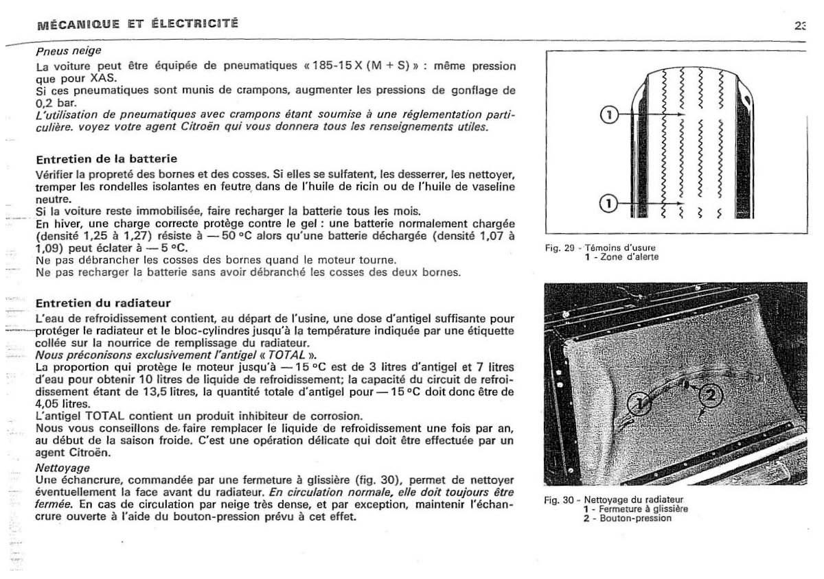 Citroen DS 23 manuel du proprietaire / page 25