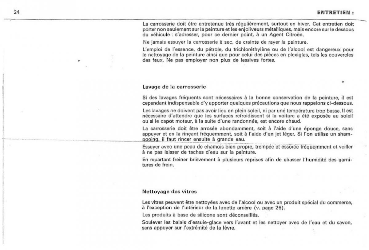 Citroen DS 23 manuel du proprietaire / page 26