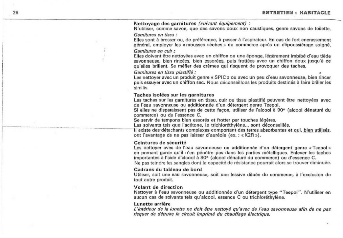 Citroen DS 23 manuel du proprietaire / page 28
