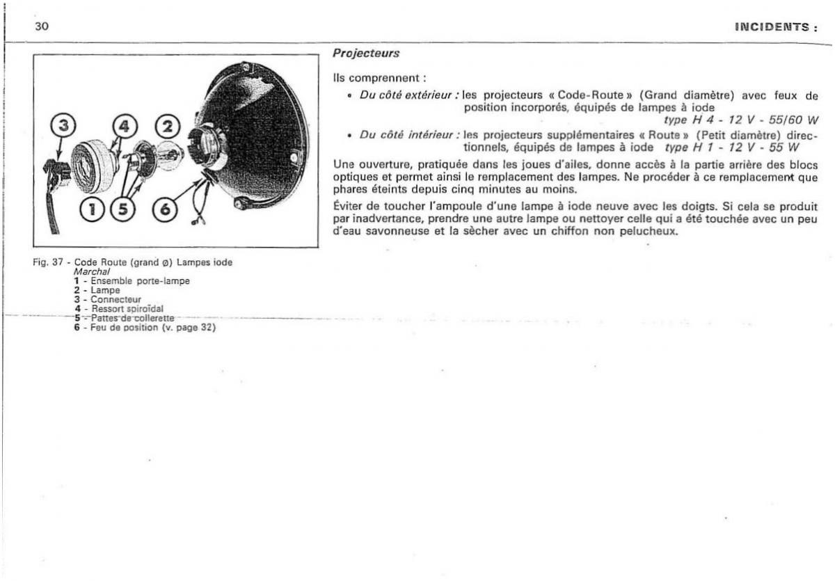 Citroen DS 23 manuel du proprietaire / page 32