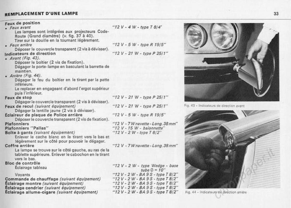 Citroen DS Berline manuel du proprietaire / page 35