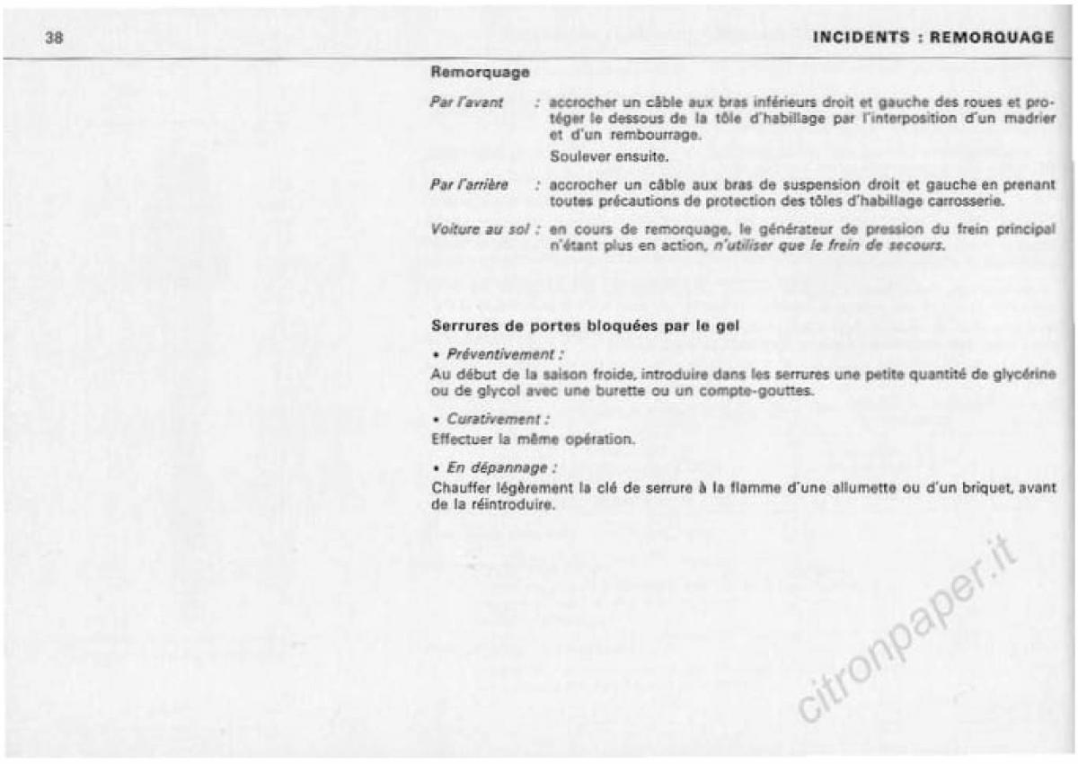 Citroen DS Berline manuel du proprietaire / page 40