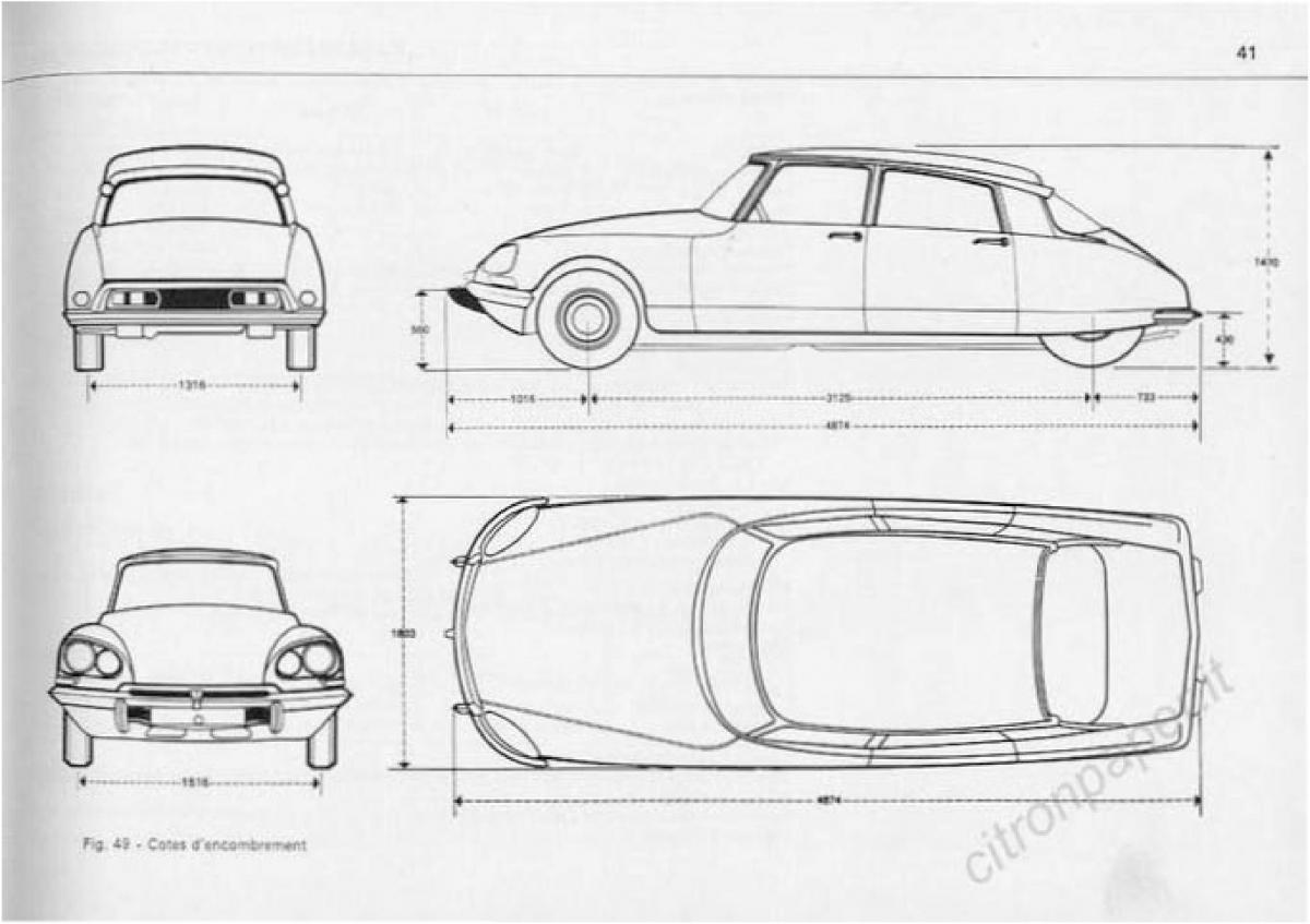 Citroen DS Berline manuel du proprietaire / page 43