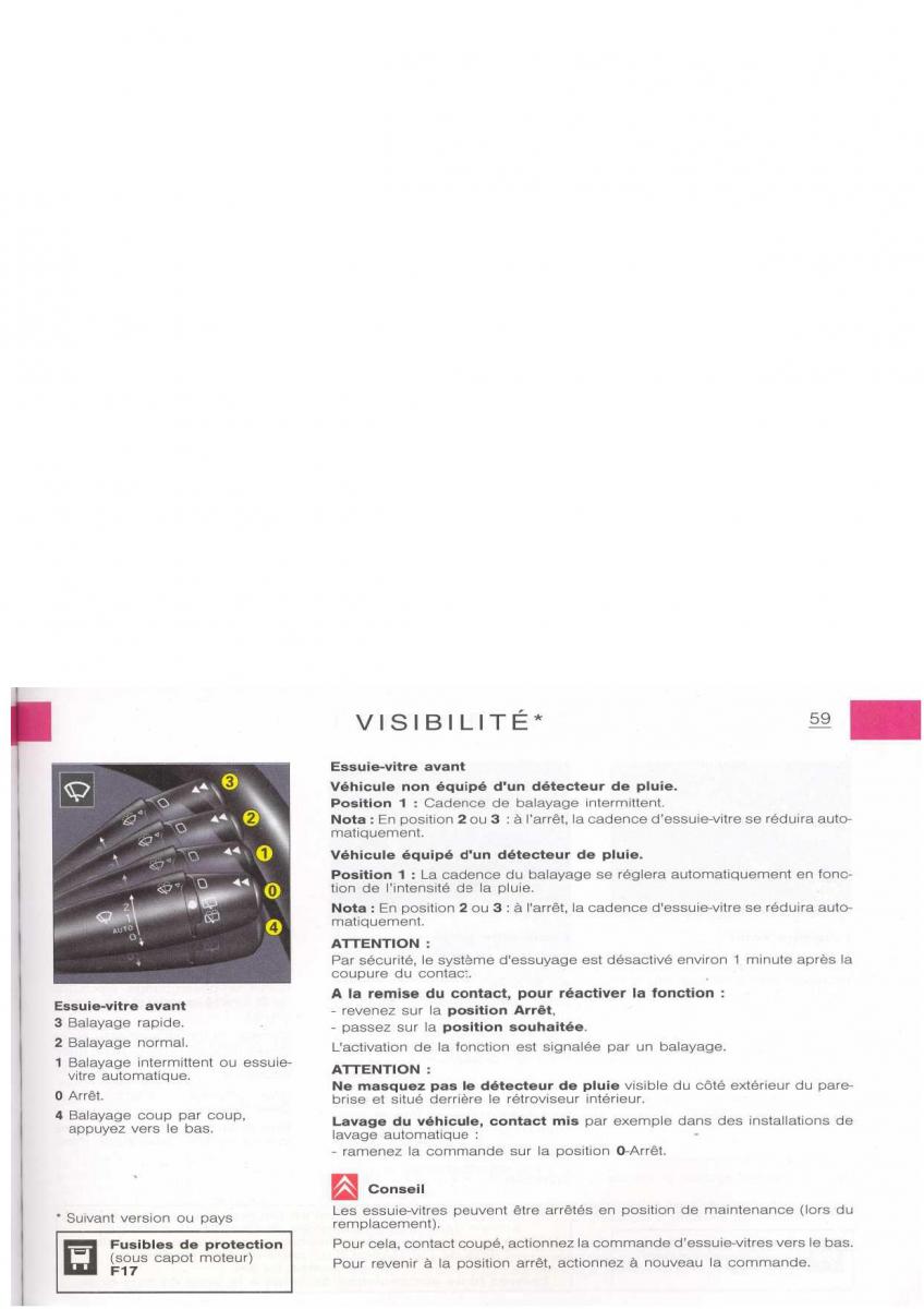 Citroen Xsara manuel du proprietaire / page 60