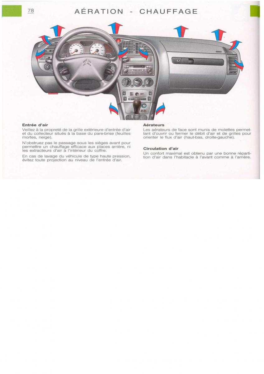 Citroen Xsara manuel du proprietaire / page 78