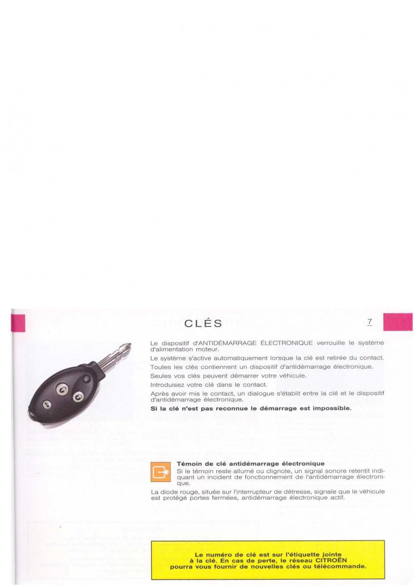 Citroen Xsara manuel du proprietaire / page 8