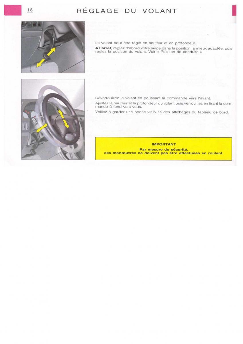 Citroen Xsara manuel du proprietaire / page 17