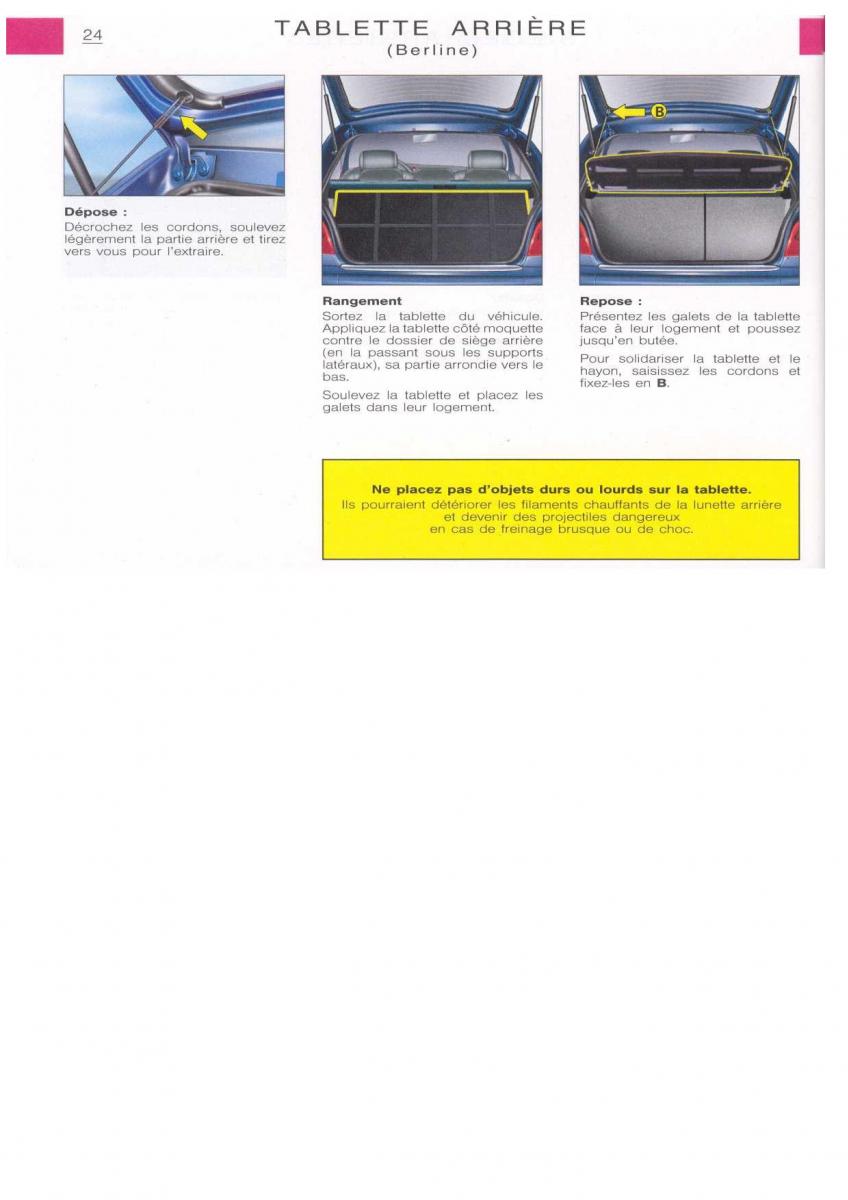 Citroen Xsara manuel du proprietaire / page 25