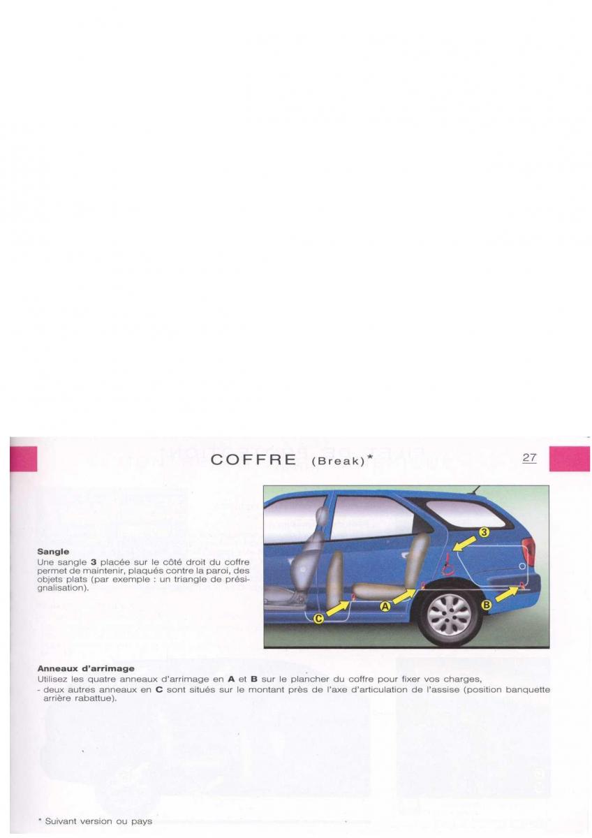 Citroen Xsara manuel du proprietaire / page 28