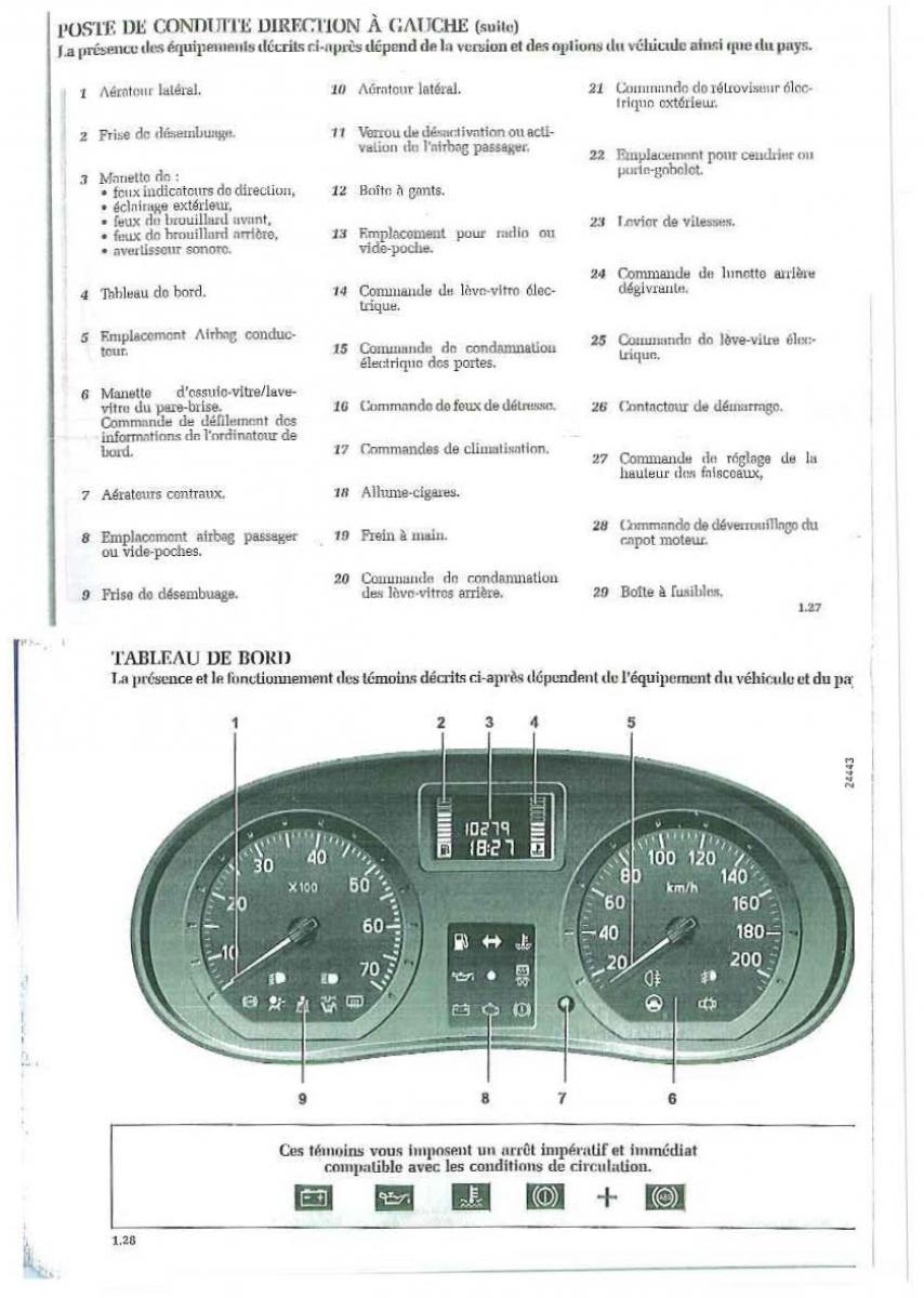 Dacia Logan I 1 manuel du proprietaire / page 20