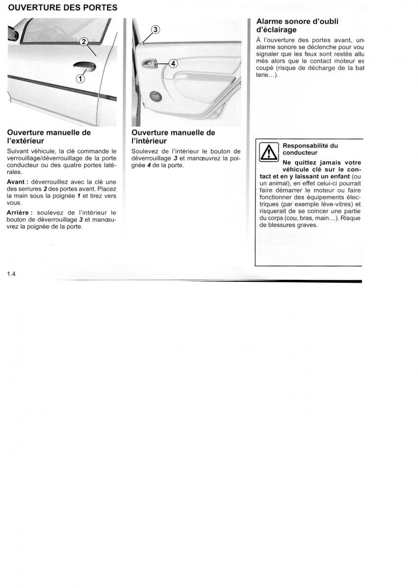 Dacia Logan I 1 MCV manuel du proprietaire / page 12