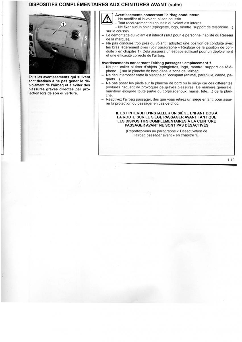 Dacia Logan I 1 MCV manuel du proprietaire / page 25