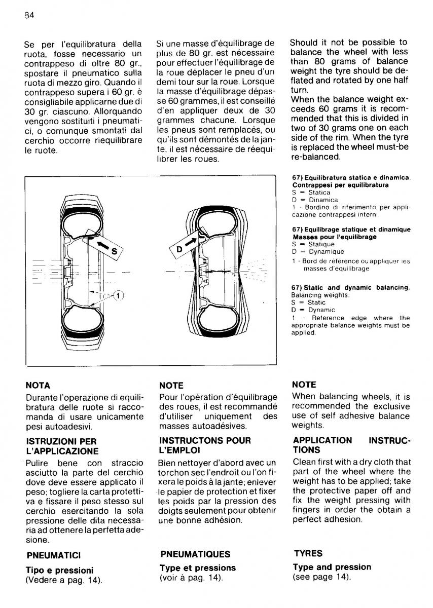 Ferrari Mondial Quattrovalvole manuel du proprietaire / page 83