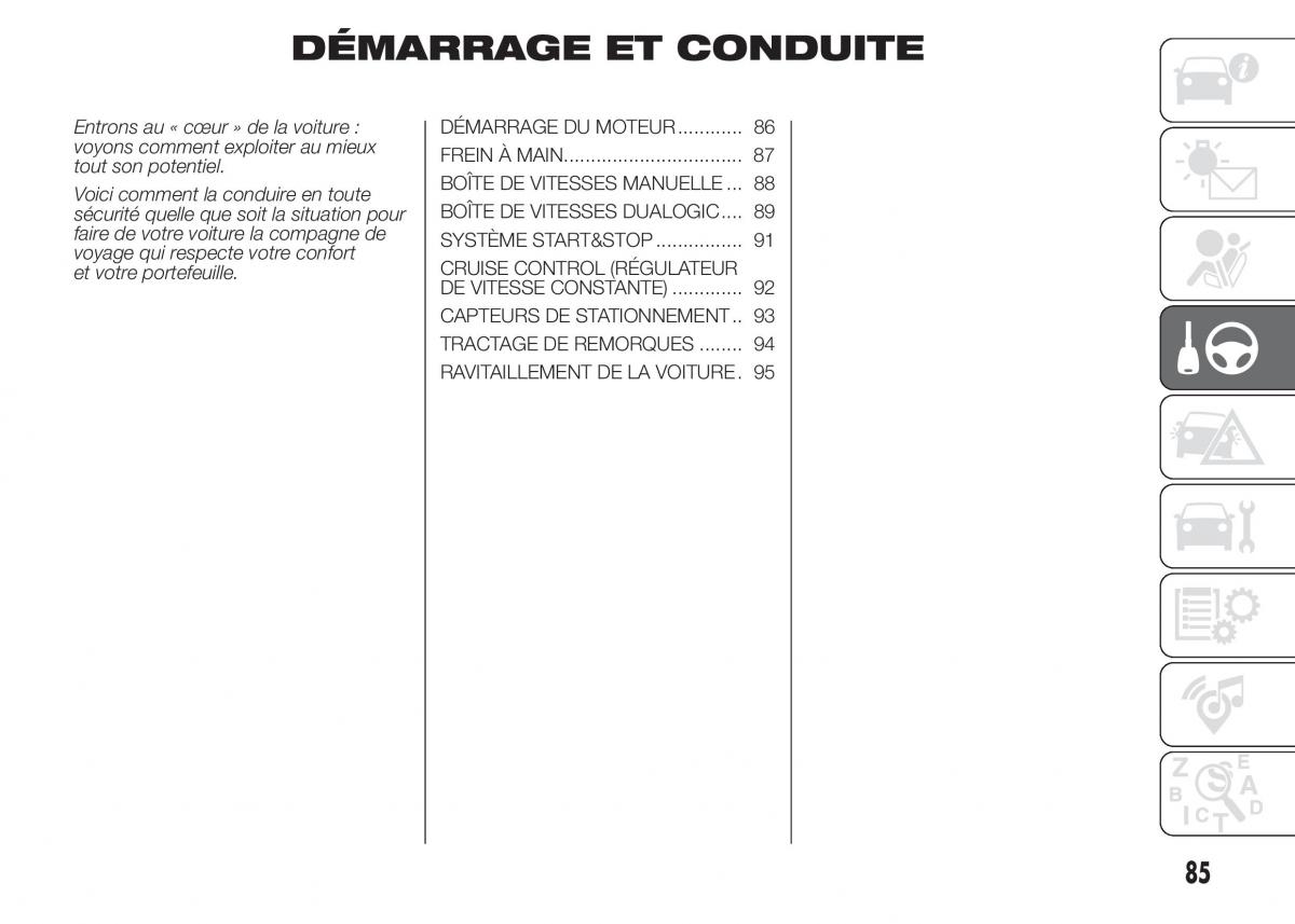 Fiat Punto III 3 manuel du proprietaire / page 87