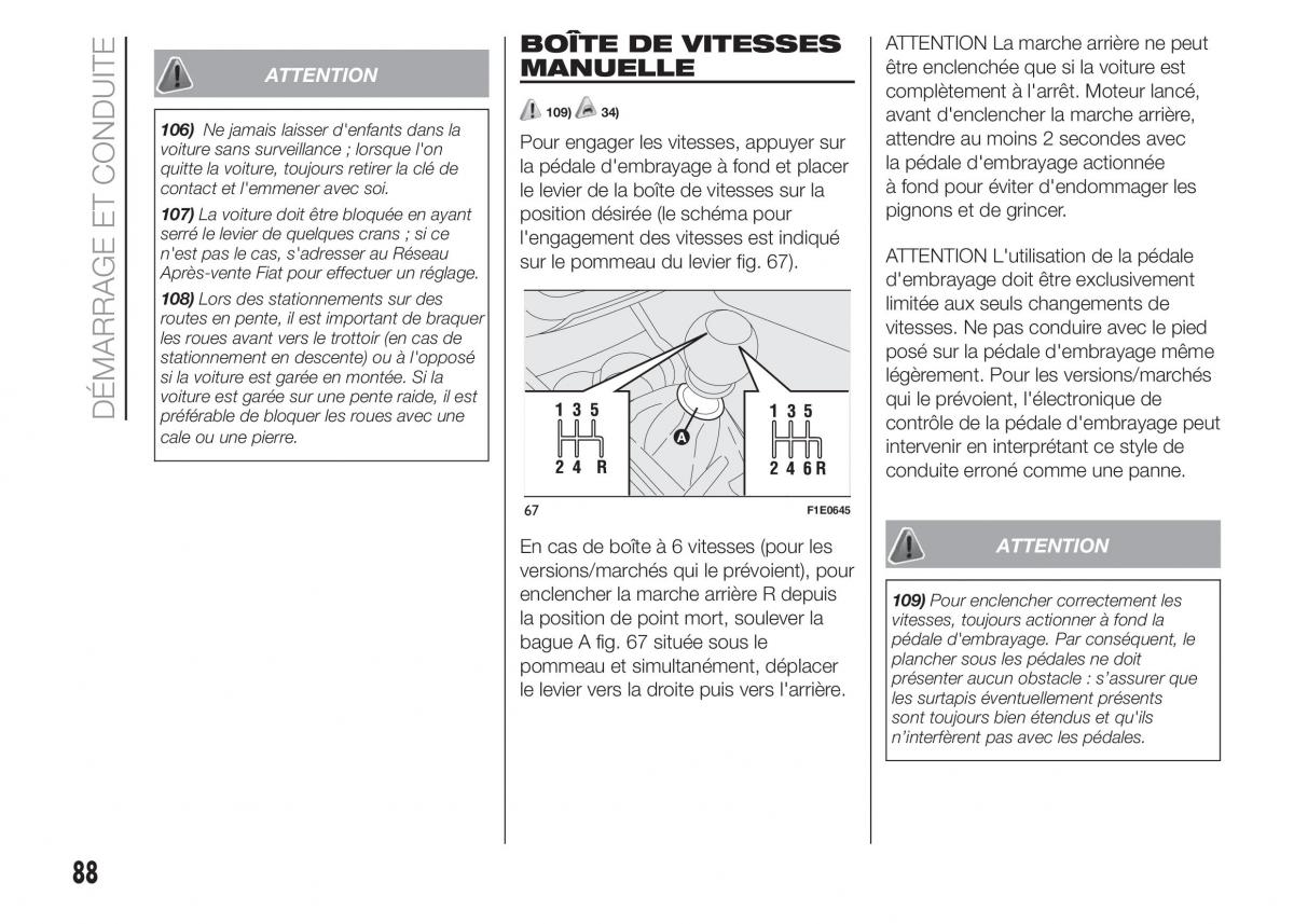 Fiat Punto III 3 manuel du proprietaire / page 90