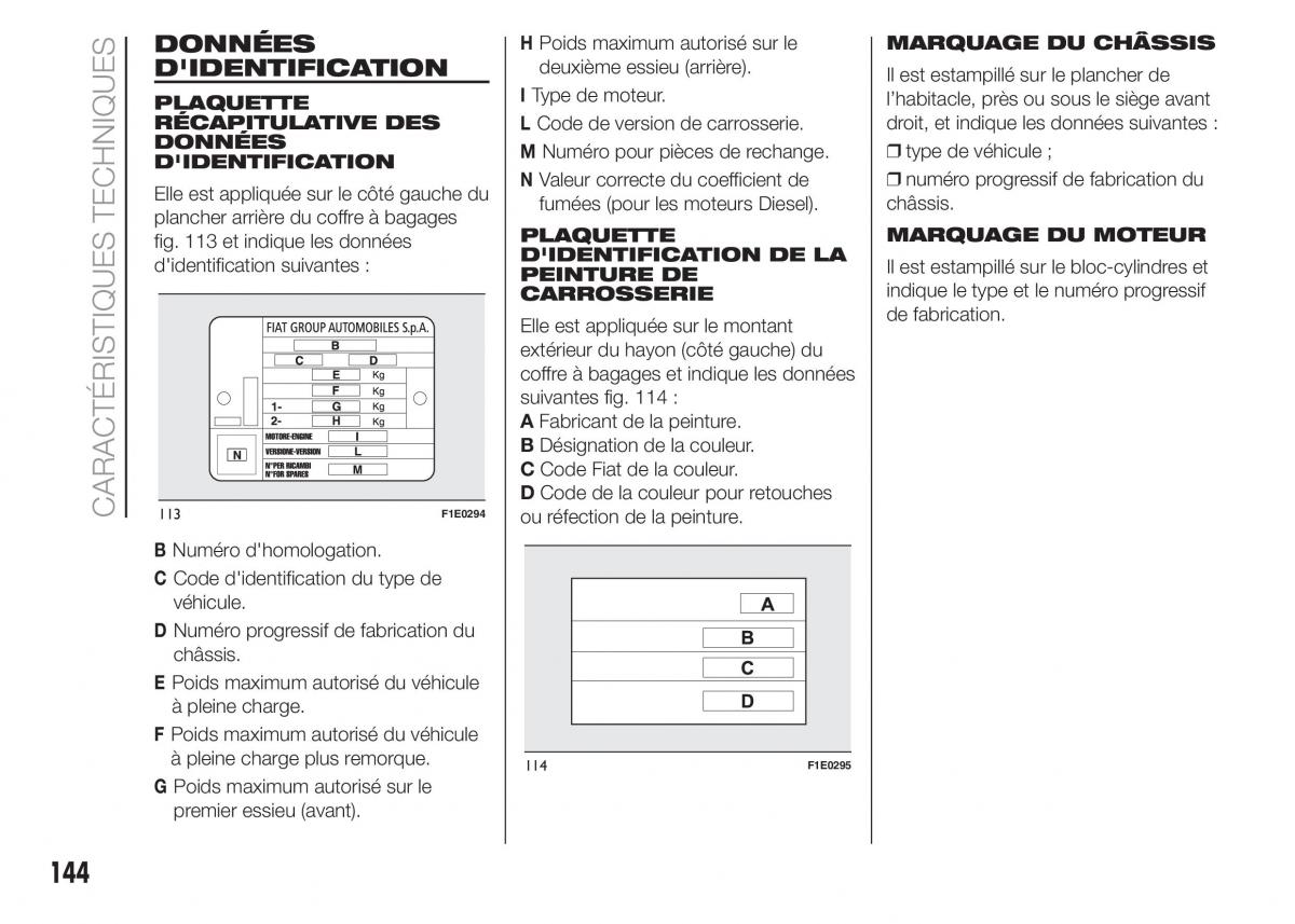 Fiat Punto III 3 manuel du proprietaire / page 146