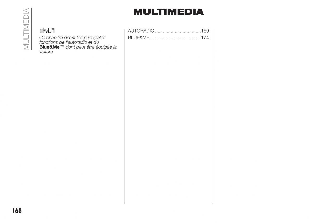 Fiat Punto III 3 manuel du proprietaire / page 170