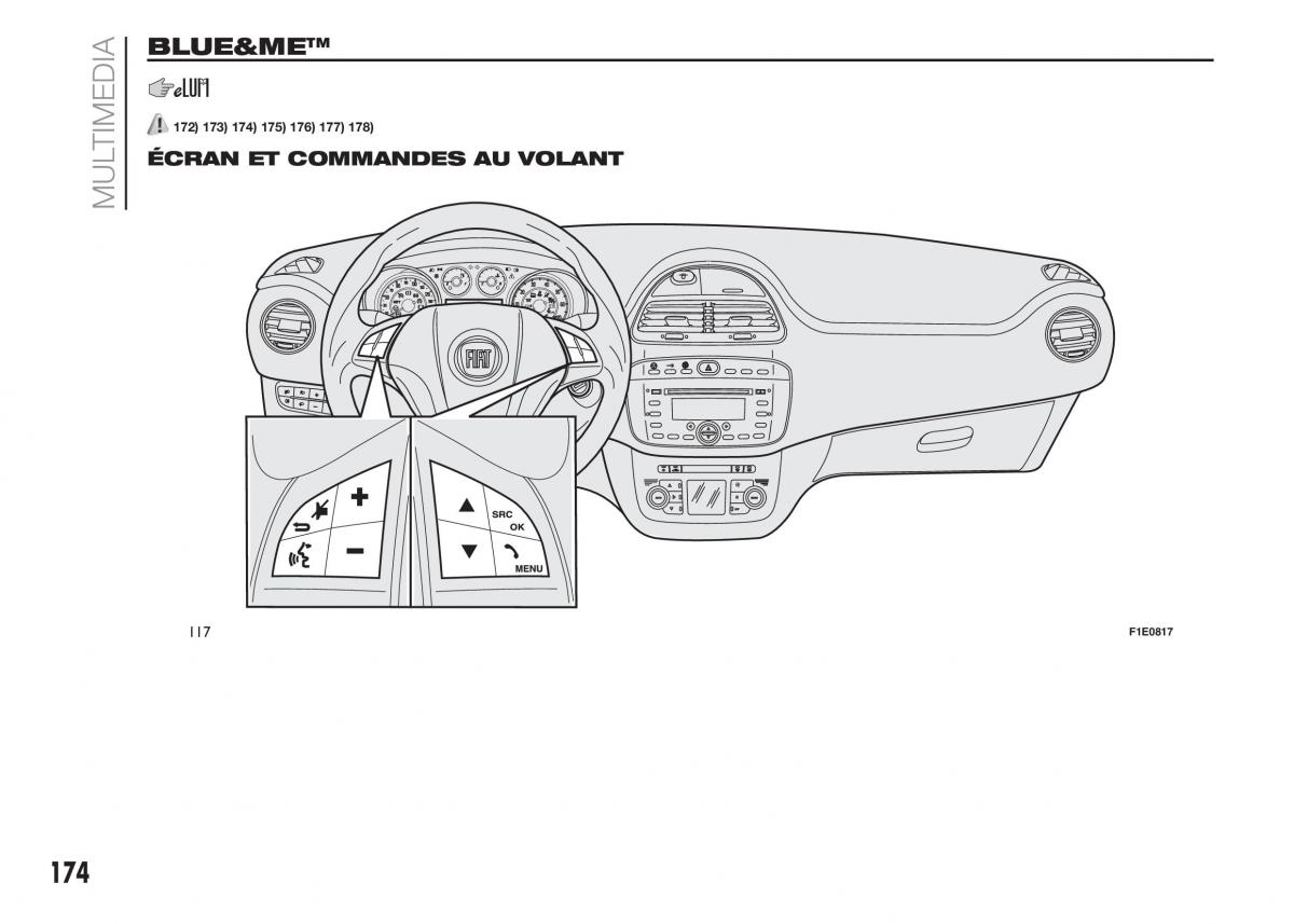 Fiat Punto III 3 manuel du proprietaire / page 176