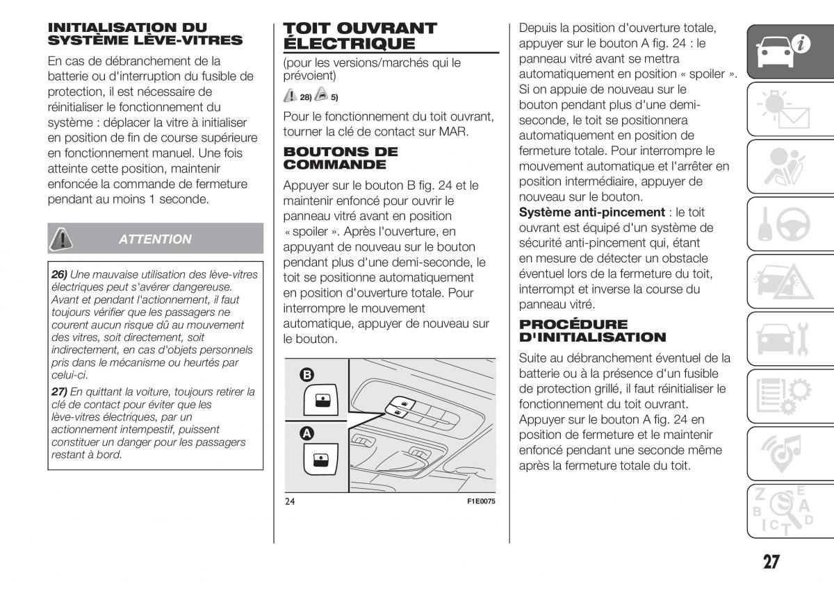 Fiat Punto III 3 manuel du proprietaire / page 29