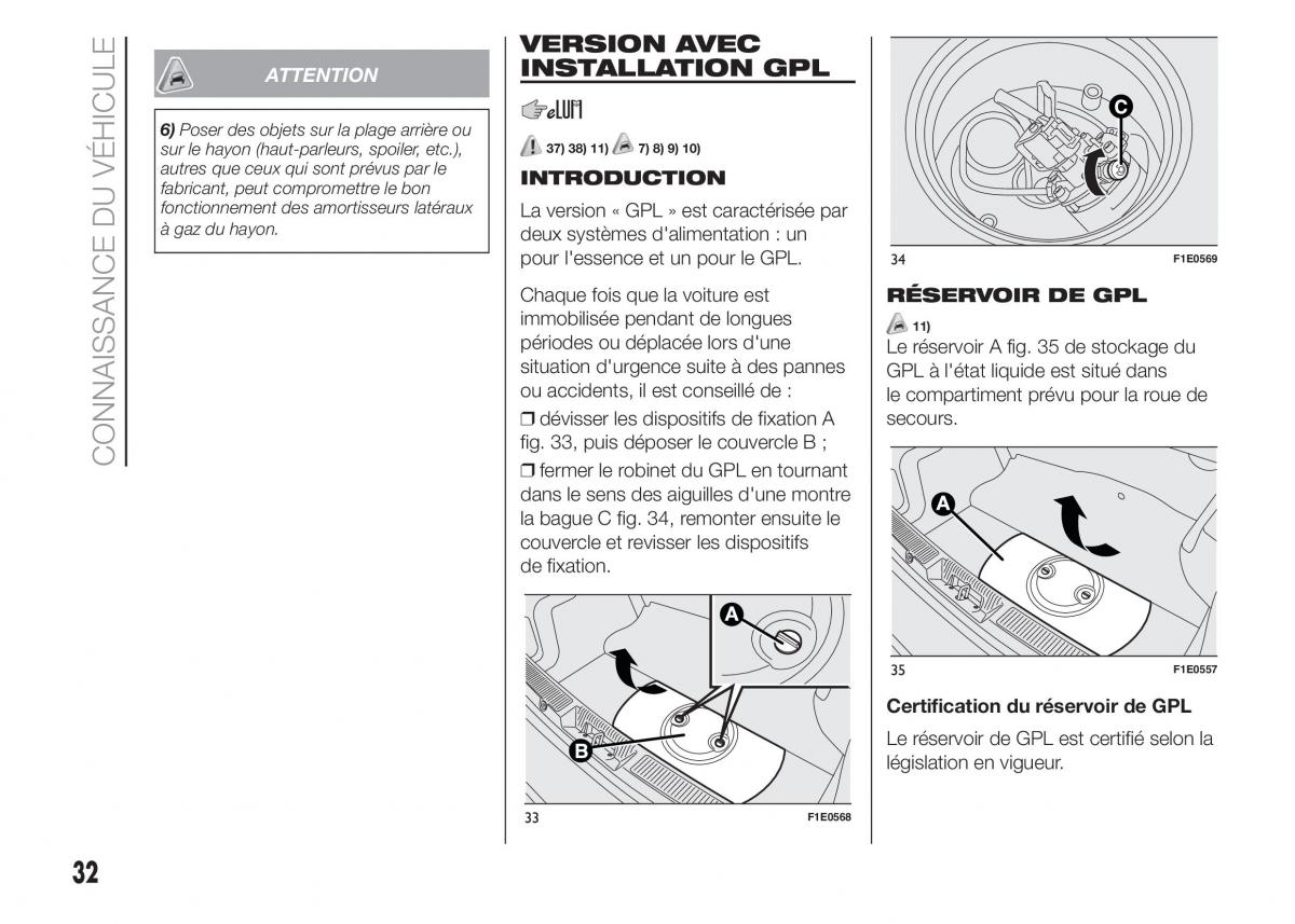 Fiat Punto III 3 manuel du proprietaire / page 34