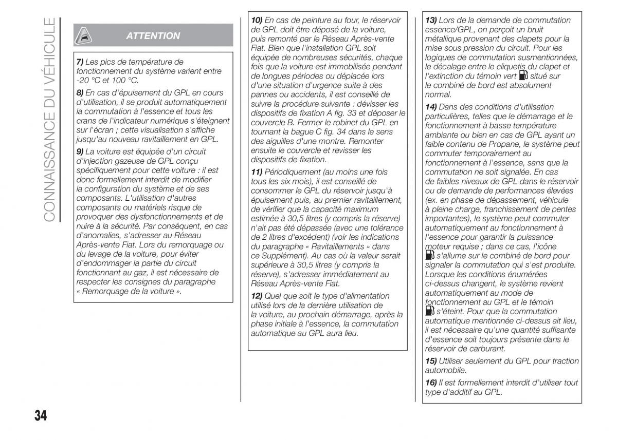 Fiat Punto III 3 manuel du proprietaire / page 36