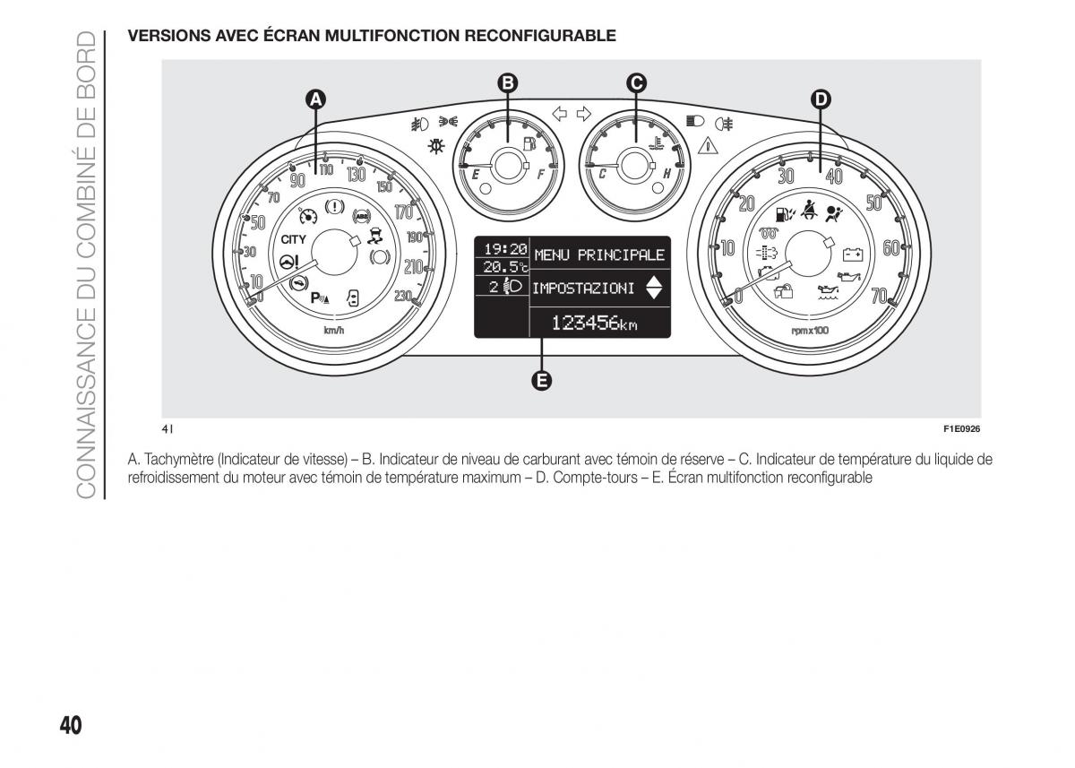 Fiat Punto III 3 manuel du proprietaire / page 42