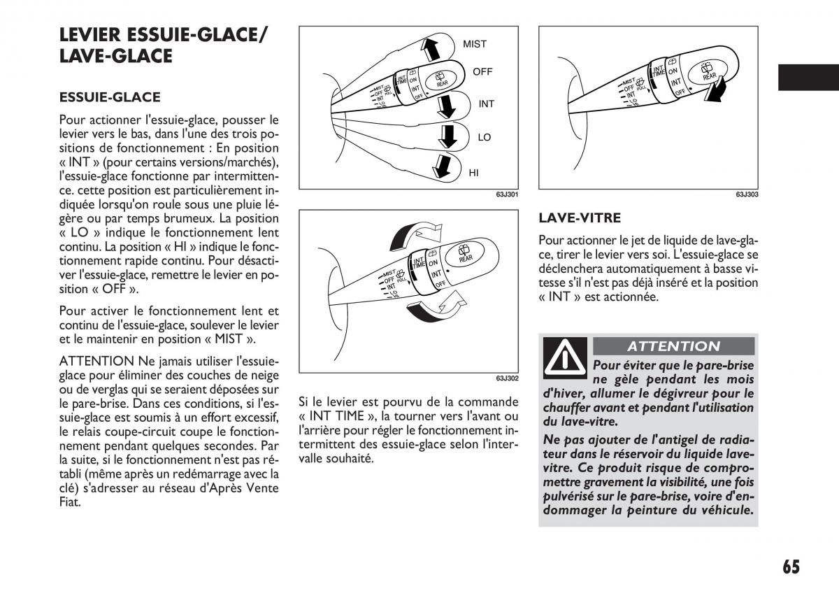 Fiat Sedici manuel du proprietaire / page 66