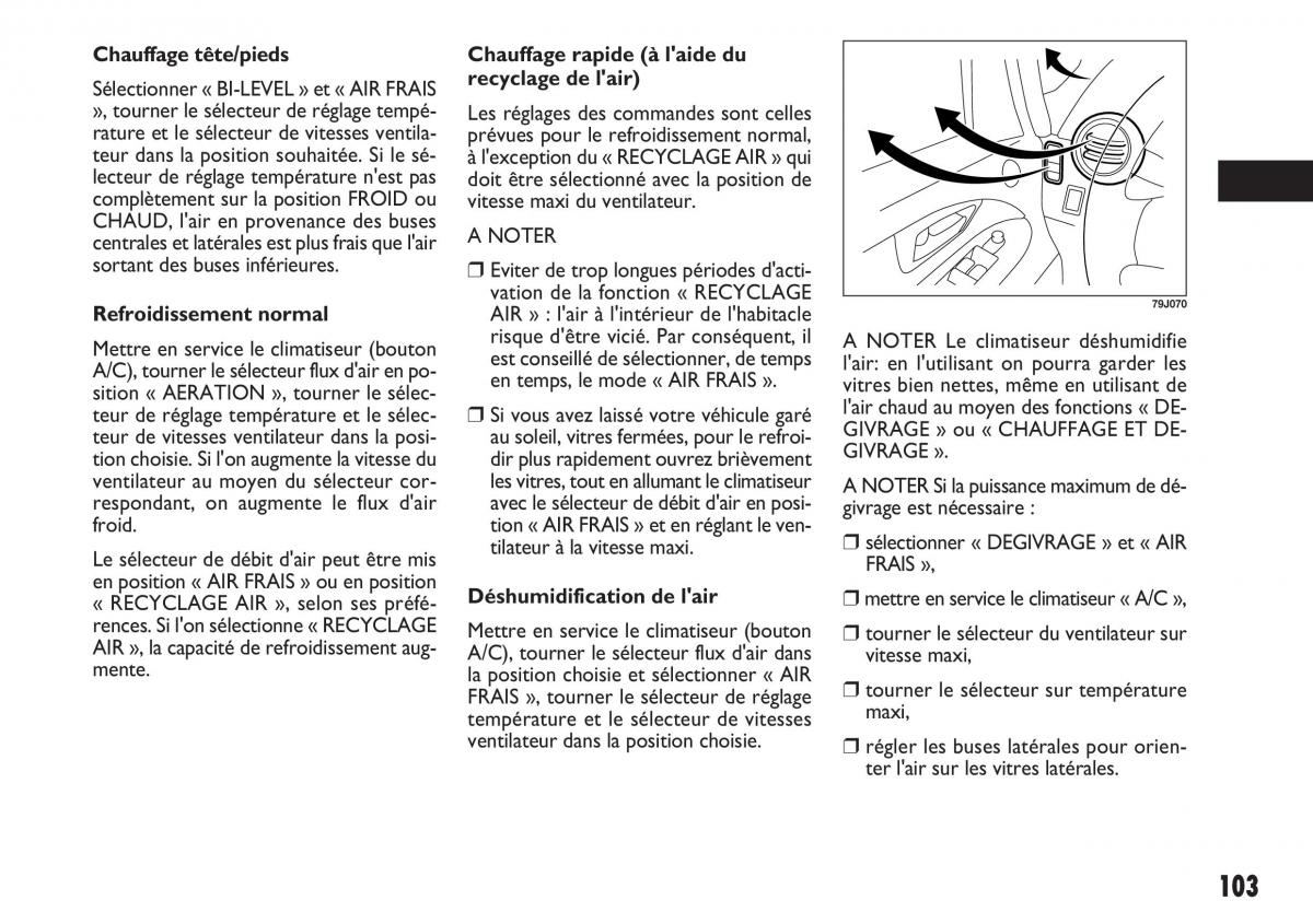 Fiat Sedici manuel du proprietaire / page 104