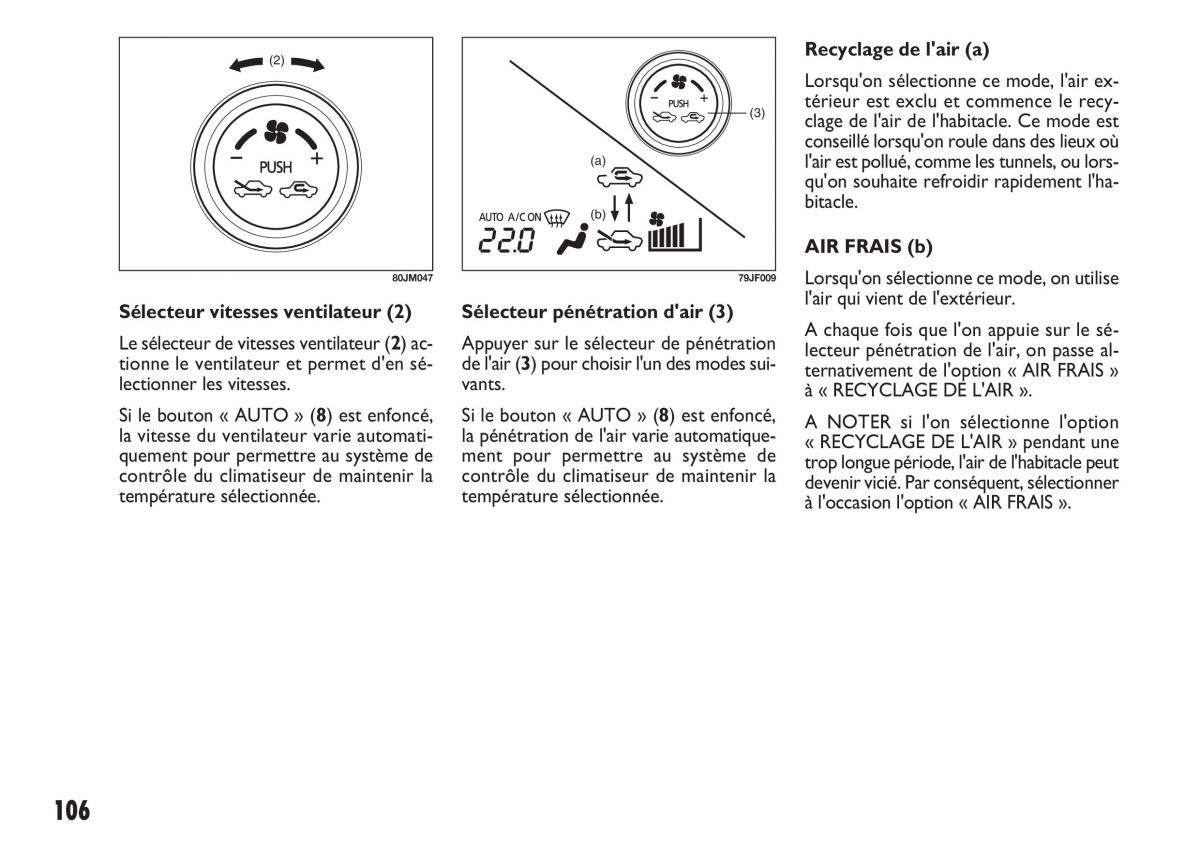 Fiat Sedici manuel du proprietaire / page 107