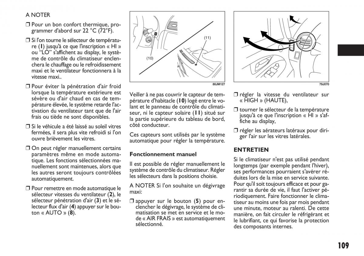 Fiat Sedici manuel du proprietaire / page 110